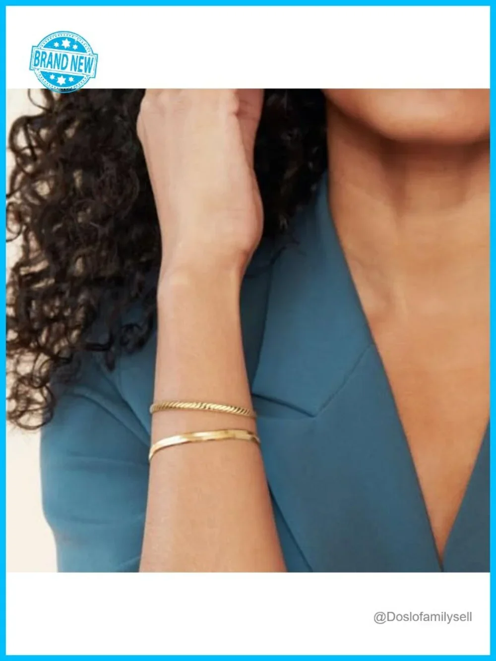 4mm 14K Gold Plated Twisted Bangle Bracelet Stackable Minimalist